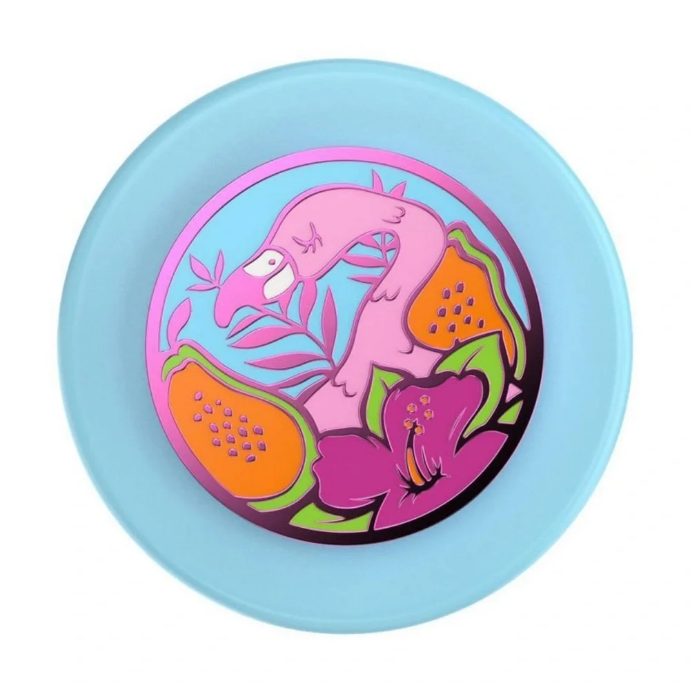 PopSockets Magnetic Phone Grip with MagSafe, Enamel Flamingo